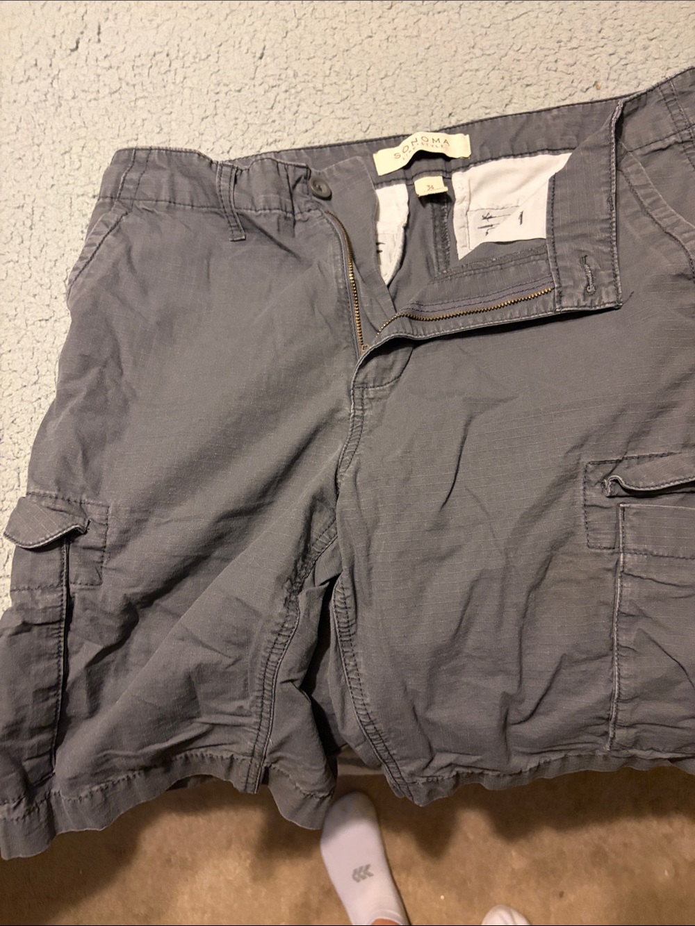 Sonoma Men's Charcoal Cargo Shorts